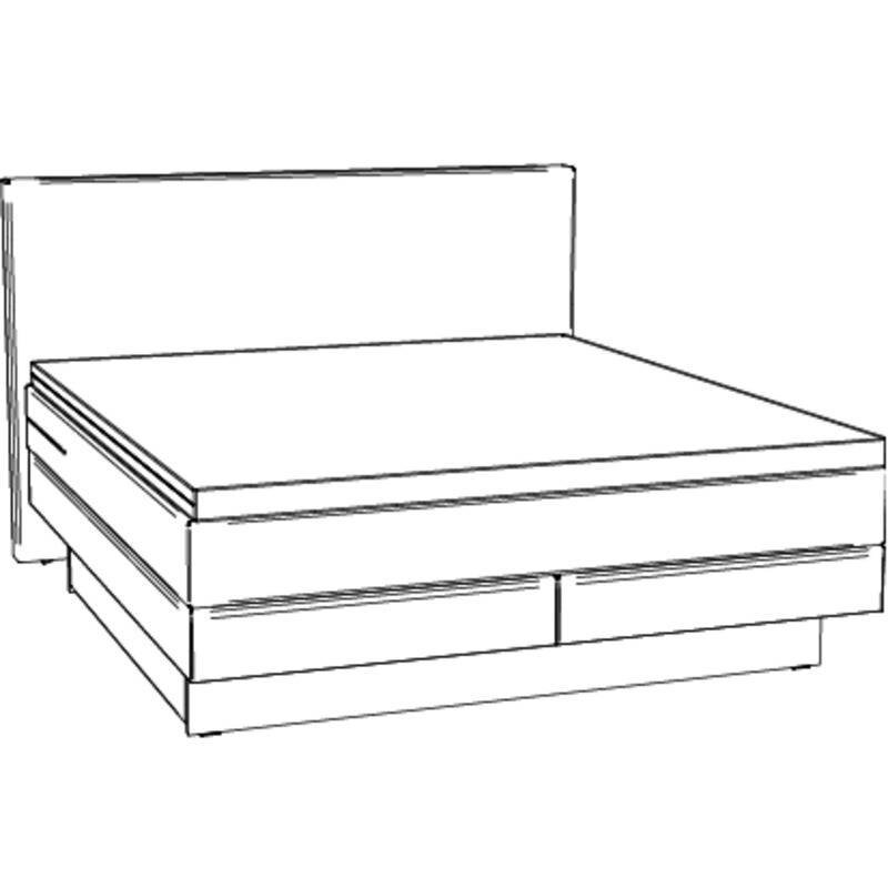 Boxspring bett inkl. stauraum Denver Hasena 180x200 cm Anthrazit / Braun – Bild 4