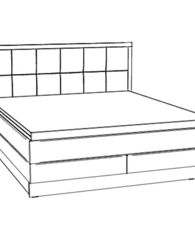 Lit boxspring incl. espace de rangement Ottawa Hasena 140x200 cm Beige / Brun – Image 4