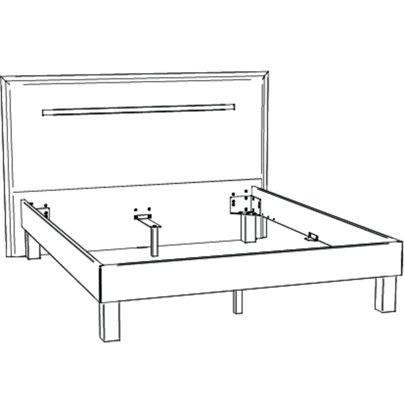Lit Anna Hasena Hêtre coeur rouge bois massif 390-Alpina lightgrey 160x200 cm Gris / Brun – Image 3