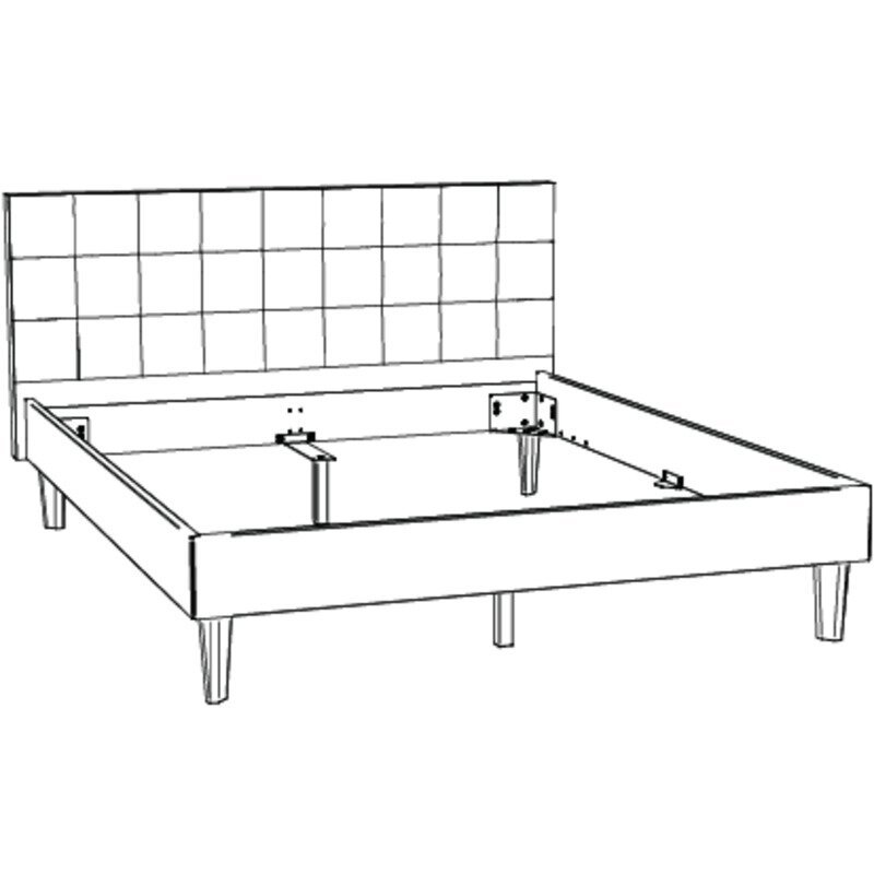 Lit Alcamo Hasena Chêne bois massif 323-Kul white 160x200 cm Blanc / Brun – Image 3