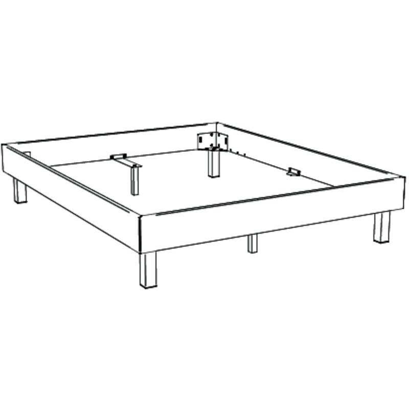 Bett Senza Hasena Nussbaum massiv 180x200 cm Grau/Silber / Braun – Bild 2