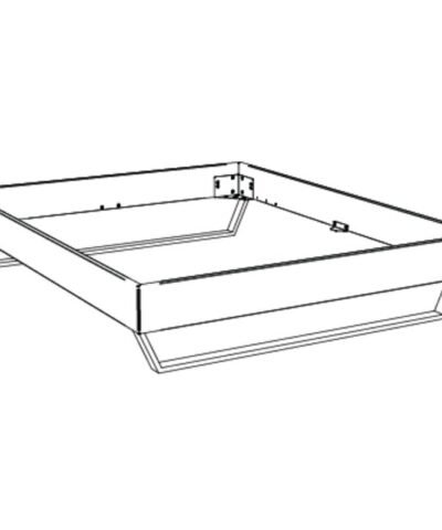 Alternative view of Lit Ostuni Hasena Chêne bois massif 140x200 cm Anthracite / Brun