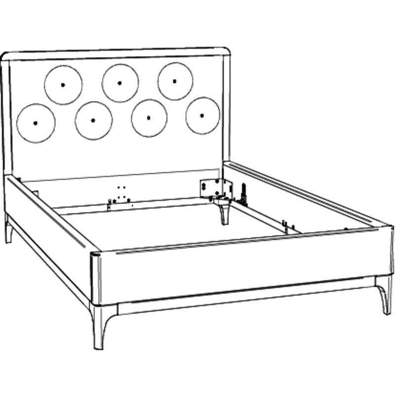 Bett Silento Hasena 140x200 cm Grau / Braun – Bild 3