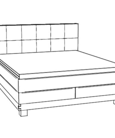 Boxspring bett Finca Hasena 140 x 200 cm Beige / Braun – Bild 3