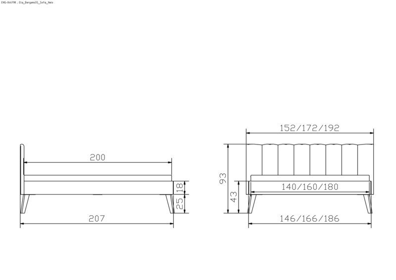 Bett Elia Hasena Buche herz rot massiv aus holz 721-Buffalo grey 180x200 cm Grau / Braun – Bild 4