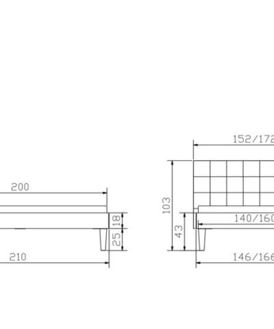 Lit Alcamo Hasena Chêne bois massif 323-Kul white 160x200 cm Blanc / Brun – Image 4