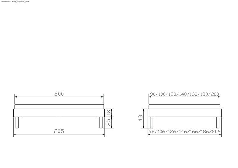 Bett Senza Hasena Nussbaum massiv 100x200 cm, Grau/Silber / Braun – Bild 3