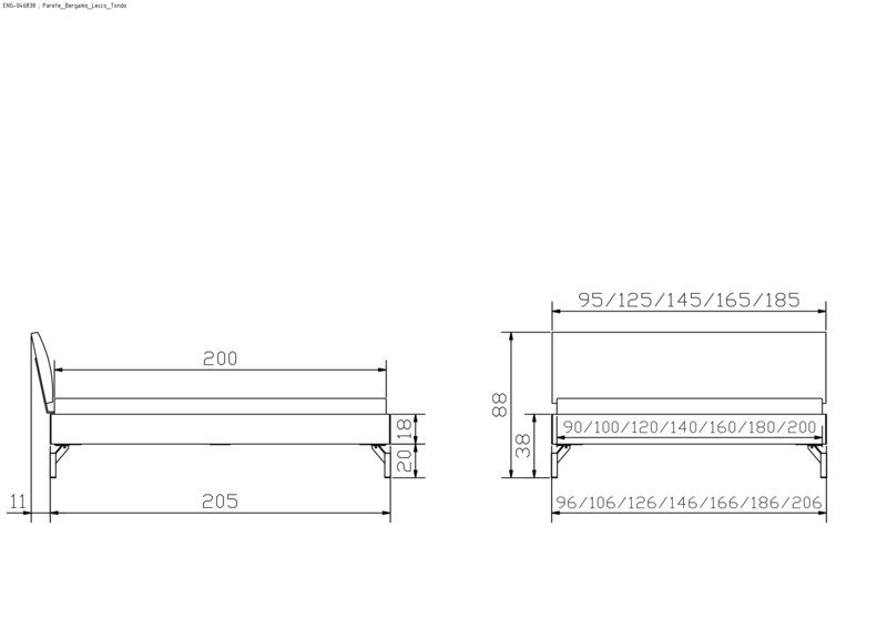 Lit Parete Hasena Chêne bois massif 323-Kul white 90x200 cm Anthracite / Blanc / Brun – Image 4