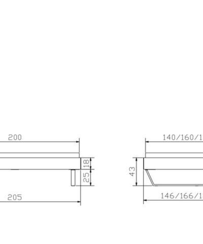 Lit Ostuni Hasena Chêne bois massif 200x200 cm Anthracite / Brun – Image 3
