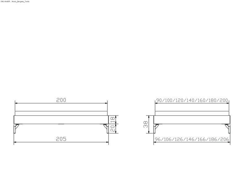 Bett Nicolo Hasena Buche rotes herz holz massiv 140x200 cm Grau / Braun – Bild 3