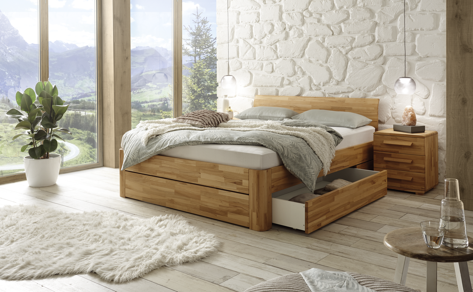Lit Stupendo Hasena 140x200 cm Brun – Image 3