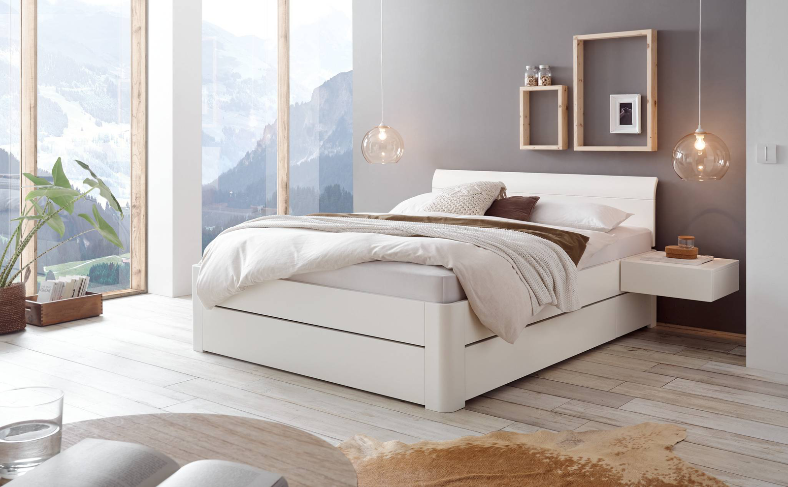 Bett Stupendo Hasena 160x200 cm, Weiß – Bild 2