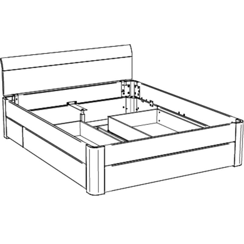 Bett Stupendo Hasena 160x200 cm, Weiß – Bild 5