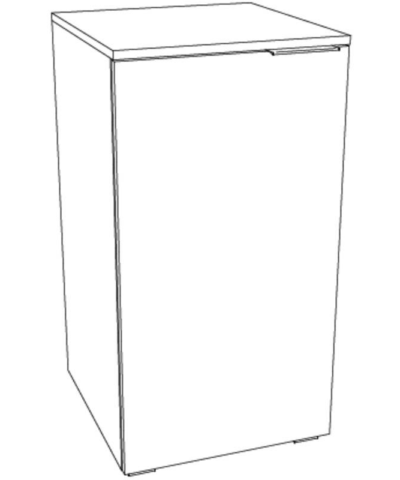 Commode Unito Hasena Anthracite / Blanc