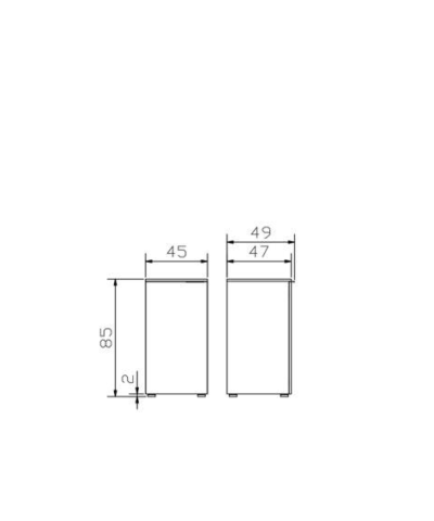 Commode Unito Hasena Anthracite / Blanc