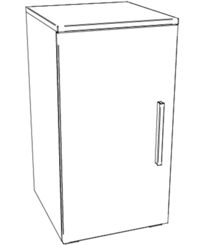 Commode Unito Hasena Anthracite / Brun