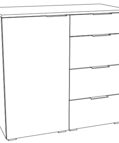 Commode Qunito Hasena Blanc