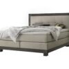 Boxspring bett Chicago Hasena 180x200 cm Beige / Grau