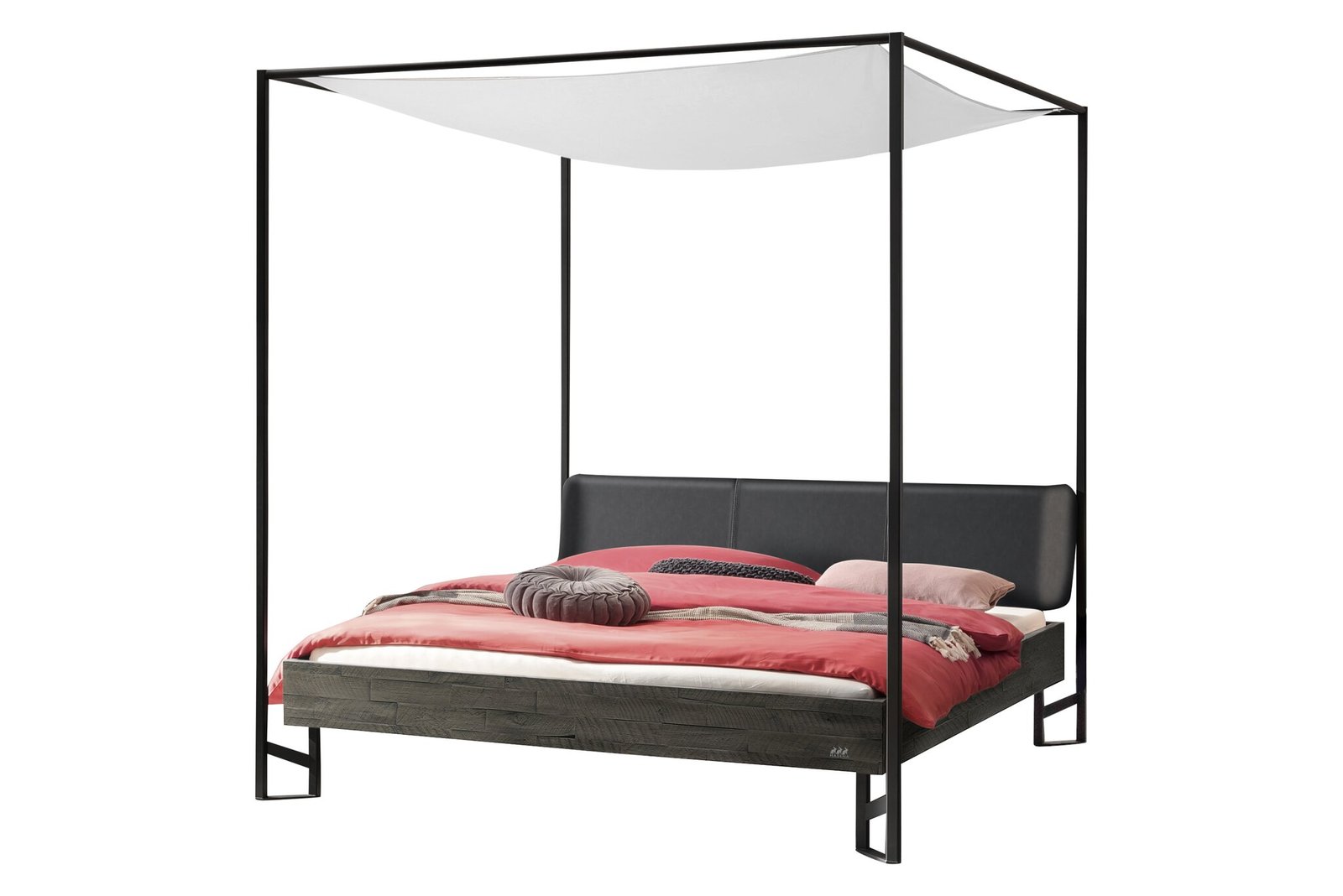 Bett Bogina Hasena 160x200 cm Anthrazit / Grau