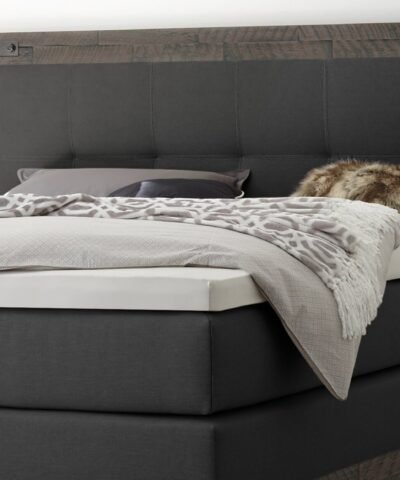 Alternative view of Lit boxspring Chicago Hasena 180x200 cm Anthracite / Gris