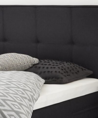 Alternative view of Lit boxspring Boston Hasena 160x200 cm Anthracite / Gris