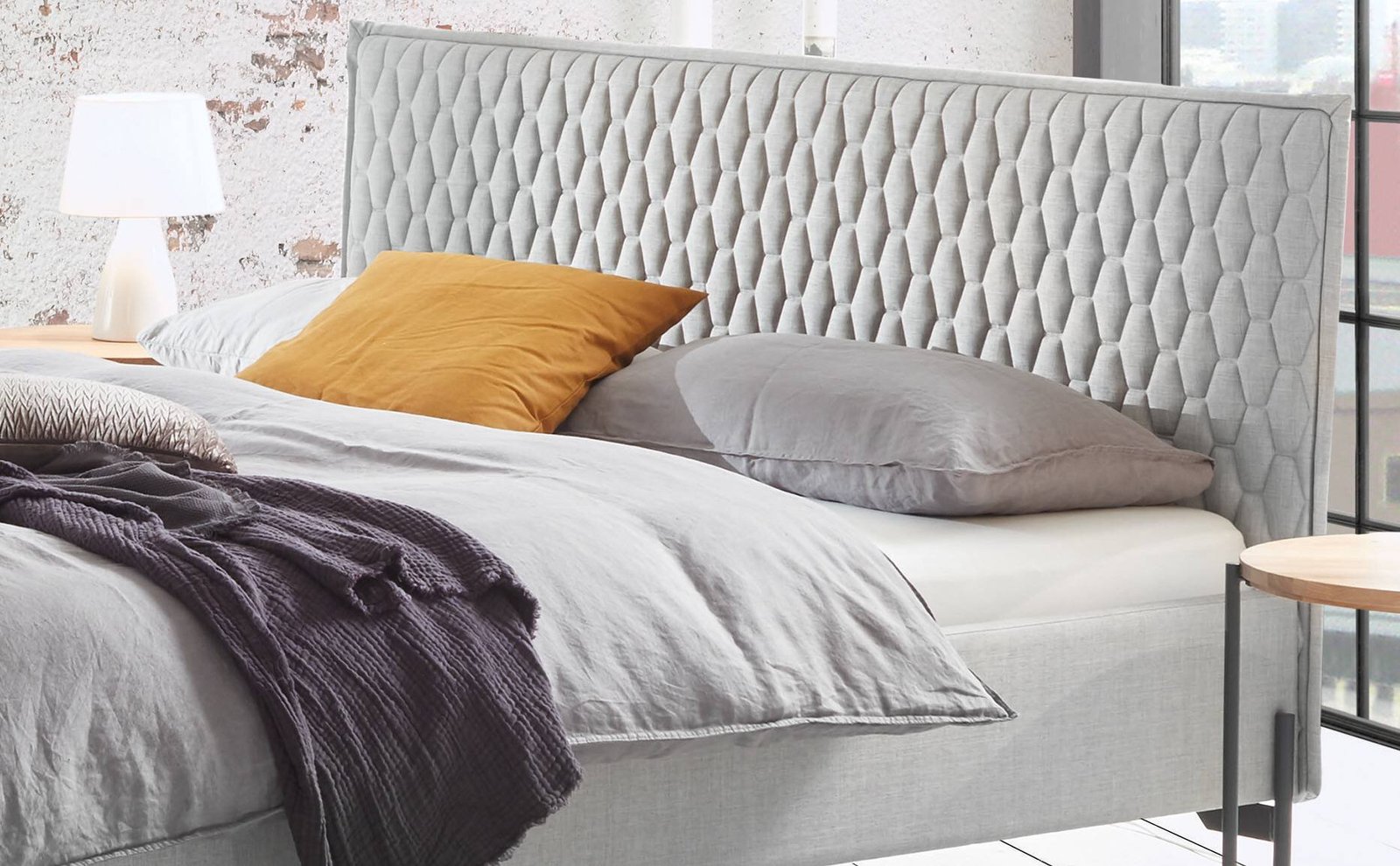 Bett Gloria Hasena 160x200 cm Anthrazit / Grau – Bild 2