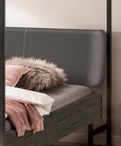 Alternative view of Lit Bovena Hasena 180x200 cm Anthracite / Gris