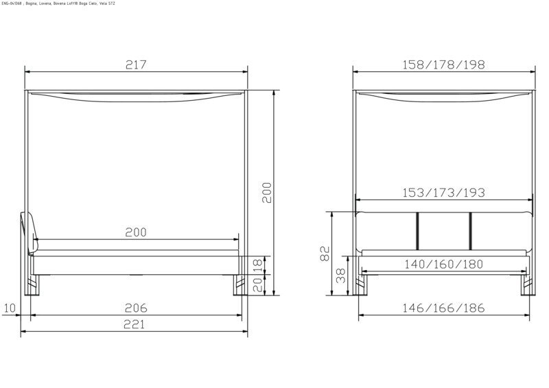 Bett Bogina Hasena 160x200 cm Anthrazit / Grau – Bild 4