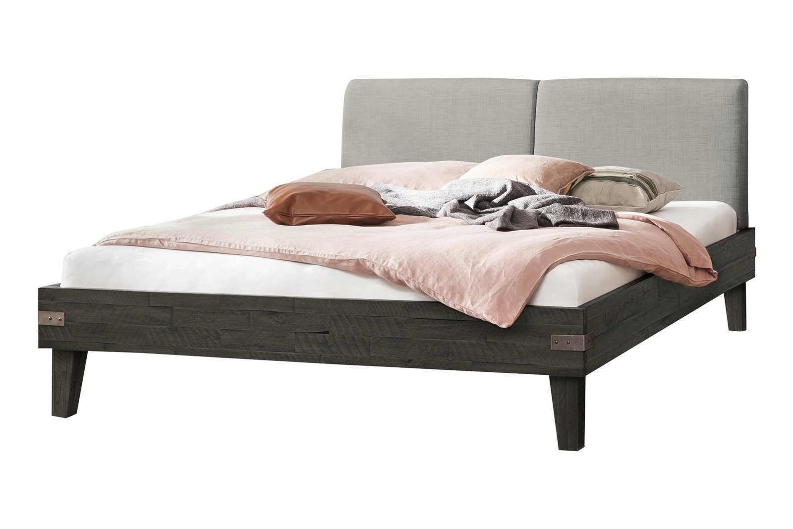 Bett Alino Hasena 160x200 cm Grau