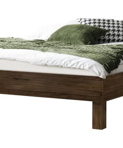 Lit Basico Hasena Noyer massif 140x200 cm Brun