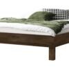 Bett Basico Hasena Nussbaum massiv 180x200 cm Braun
