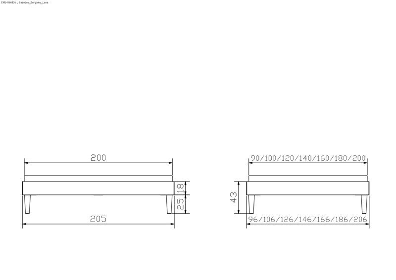 Bett Leandro Hasena Buche, herzen, rot, holz, massiv, 90x200 cm, Braun – Bild 3