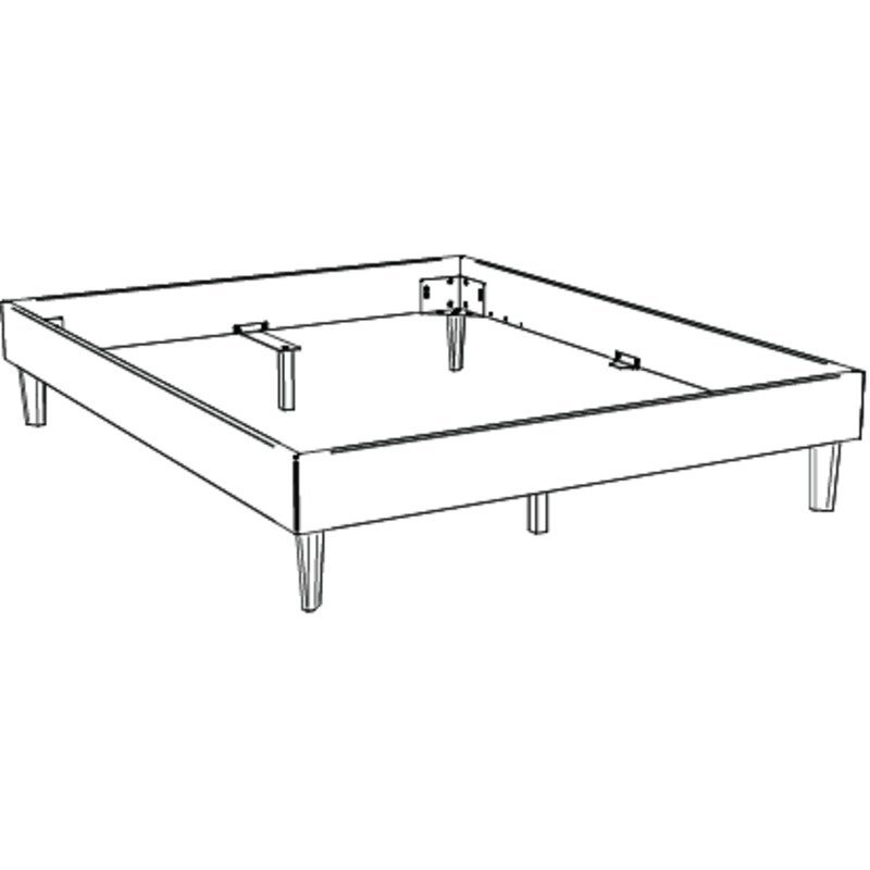 Bett Leandro Hasena Nussbaum massiv 200x200 cm Braun – Bild 2