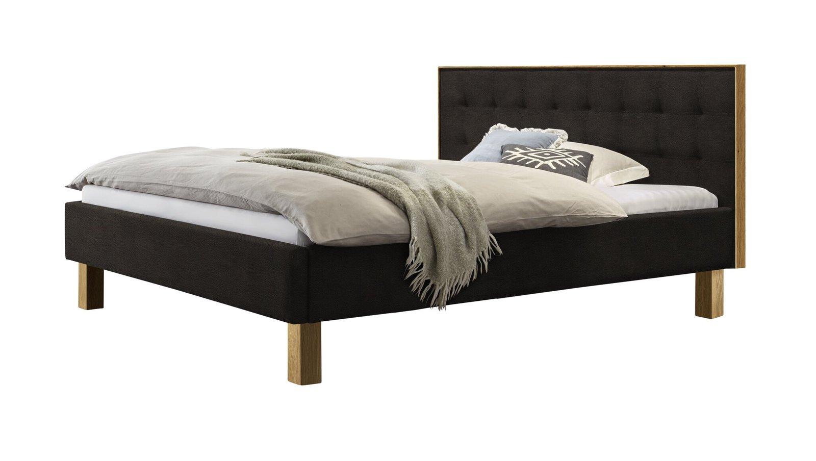 Bett Noah Hasena 160x200 cm Braun