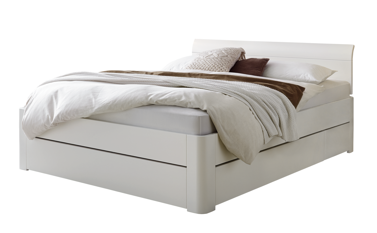 Bett Stupendo Hasena 160x200 cm, Weiß