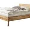 Bett Valeria Hasena Buche, herzen, rot, holz, massiv 100x200 cm Braun