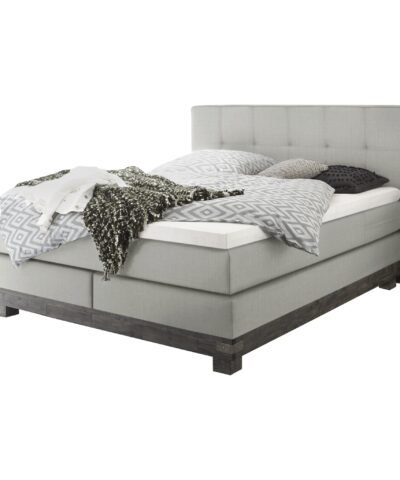 Lit boxspring Boston Hasena 160x200 cm Gris