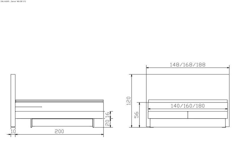 Boxspring bett inkl. stauraum Denver Hasena 180x200 cm Anthrazit – Bild 5