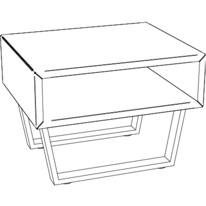 Nachttisch Jose Hasena 82-Nussbaum, geölt Anthrazit / Braun – Bild 2