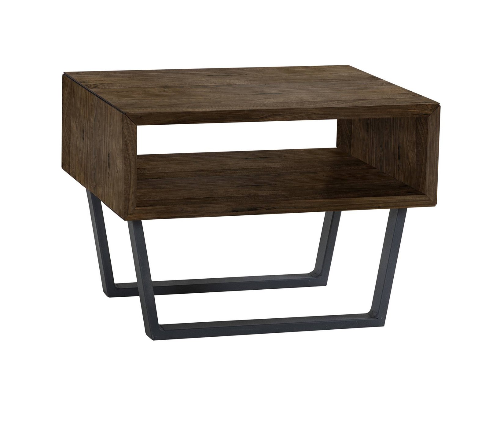 Nachttisch Jose Hasena 82-Nussbaum, geölt Anthrazit / Braun