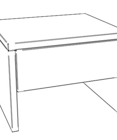 Alternative view of Table de nuit Salva Hasena 82-Noyer, huilé Brun