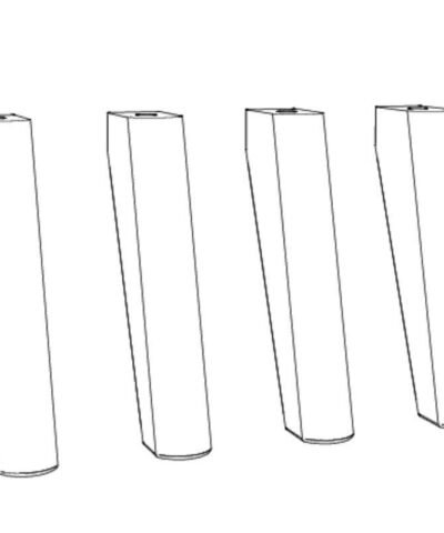 Alternative view of Set de pieds table de nuit/commode Sima Hasena Brun