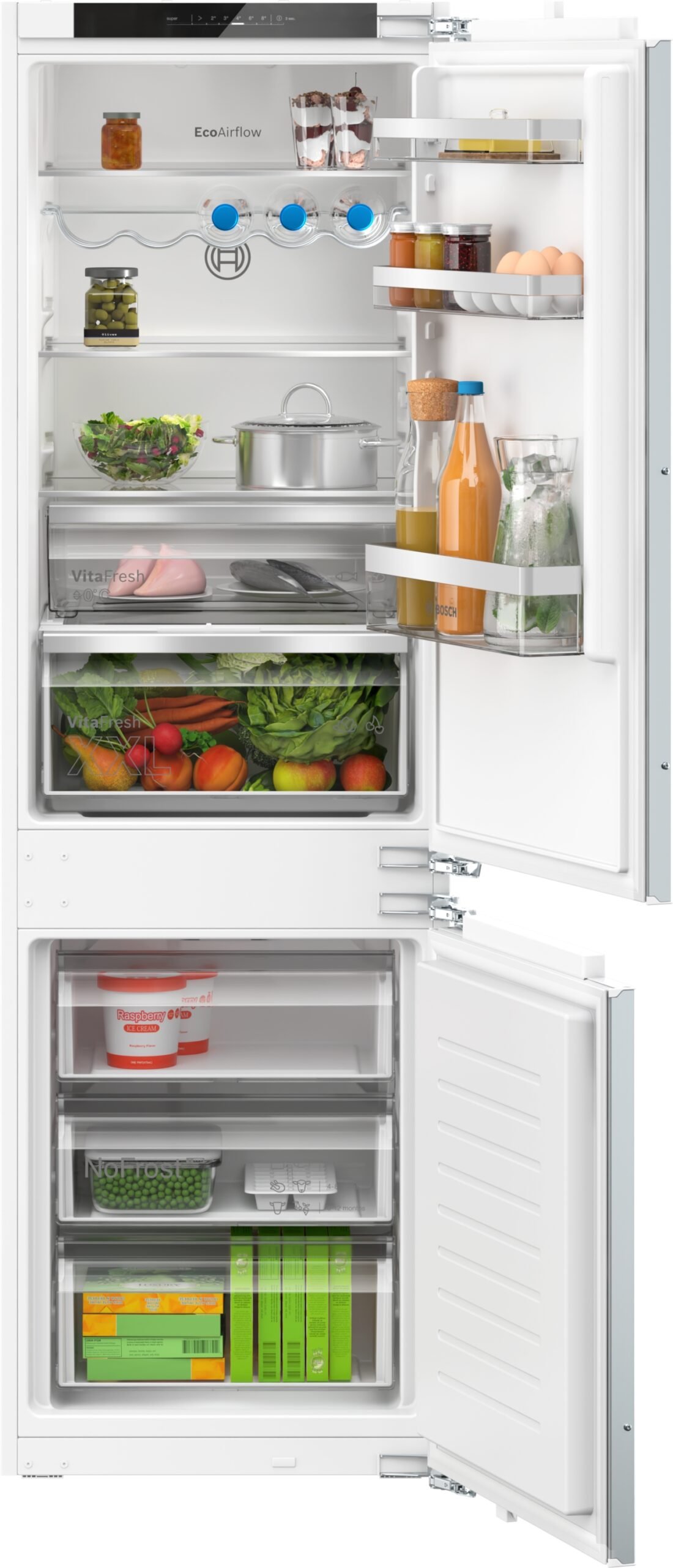 Kühl-und Gefrierschrank Kombi Einbaugerät (Serie 4) Bosch KIN86VFE0