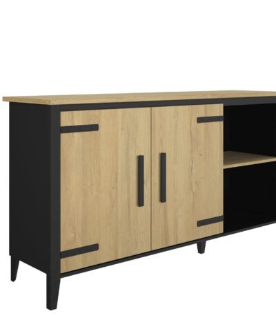 Alternative view of Sideboard mit 2 türen und 2 nischen, B165 CORK gold-Eiche Beige