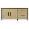 Sideboard mit 2 türen und 2 schubladen L190 CORK gold-Eiche Beige