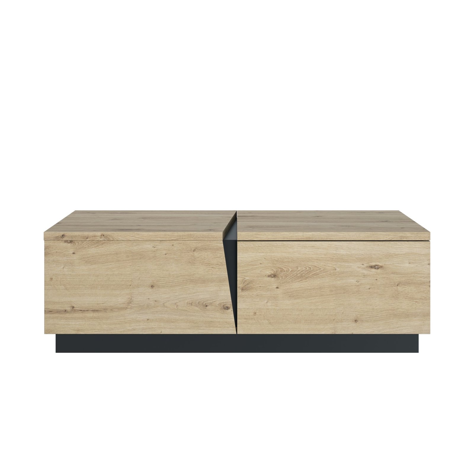Couchtisch 1 schublade CRACK Eiche artisan Beige