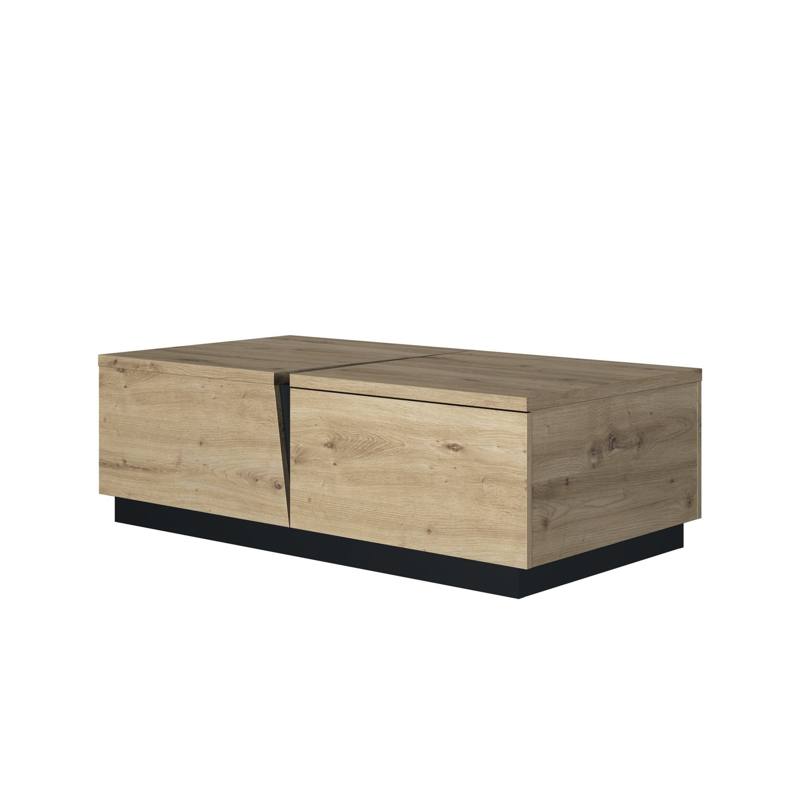 Couchtisch 1 schublade CRACK Eiche artisan Beige – Bild 4