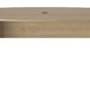 Table de réunion forme tonneau FARO Beige - Chêne blond