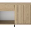 Retour crédence 1 tiroir 1 porte FARO Beige - Chêne blond