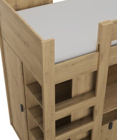 Lit haut LUGANO Chêne artisan  205x99 – Image 4